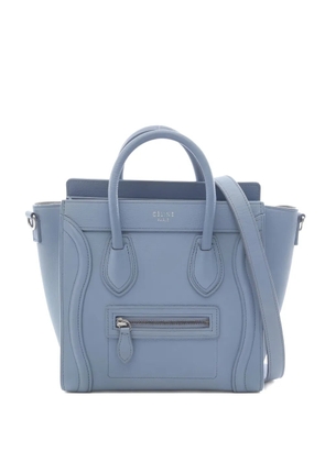 Celine Pre-Owned 2010s Luggage Nano Shopper leather tote bag - Blue
