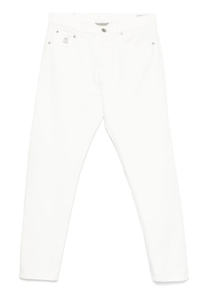 Brunello Cucinelli straight-leg jeans - White