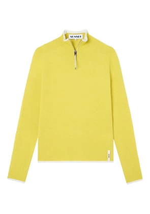Sunnei half-zip long-sleeve top - Yellow