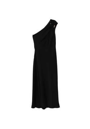 Max Mara one-shoulder draped maxi dress - Black