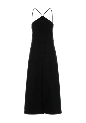 Jil Sander cross-back midi dress - Black