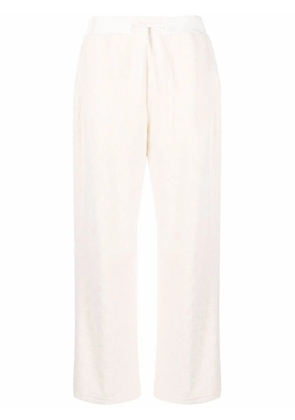AMBUSH monogram-pattern terrycloth wide-leg trousers - Neutrals