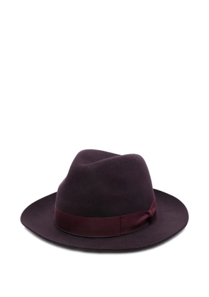 Borsalino ribbon hat - Purple
