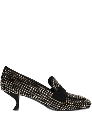LA ROSE 50mm crystal-embellishment pumps - Black