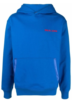 Just Don embroidered-Dealers hoodie - Blue