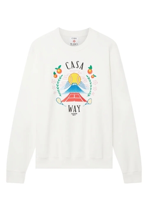 Casablanca printed sweatshirt - White