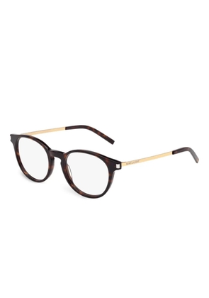 Saint Laurent Eyewear round-frame glasses - Brown