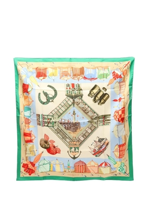 Hermès Pre-Owned 10s printed silk scarf - Neutrals