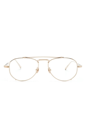 Matsuda M3142 geometric-frame glasses - Gold