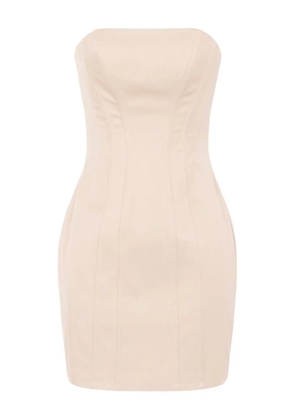 Elisabetta Franchi bustier seam-detail mini dress - Neutrals