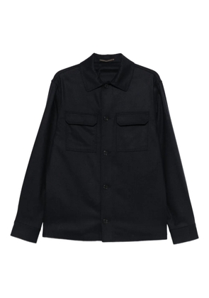 Incotex chest-pocket button shirt - Blue