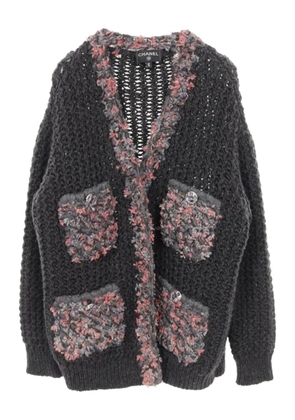 CHANEL Pre-Owned 1986-1988 V-neck cardigan - Grey