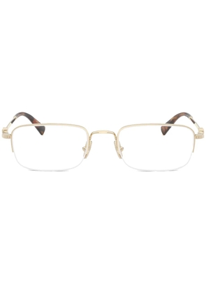 Miu Miu Eyewear rectangle-frame glasses - Gold