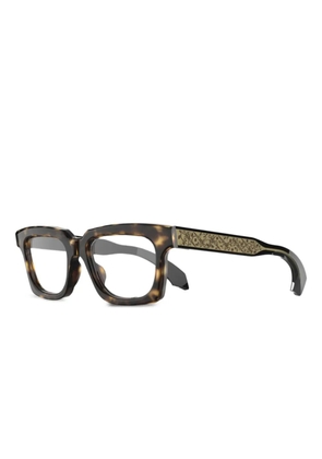 pugnale Instinct geometric glasses - Brown