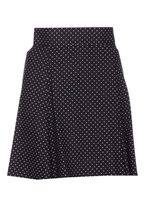 MAR DE MARGARITAS polka-dot skirt - Black