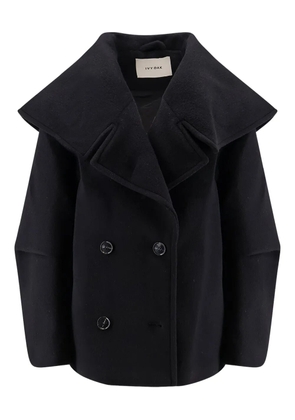 IVY OAK double-breasted wide-collar coat - Black