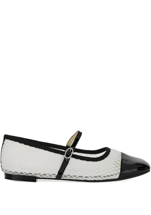 Repetto patent-toecap ballet flats - White