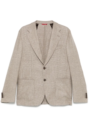 Fay interwoven blazer - Neutrals