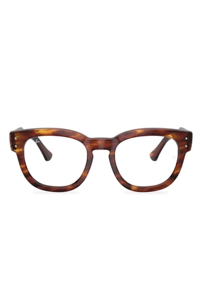Ray-Ban Hawkeye round-frame glasses - Brown