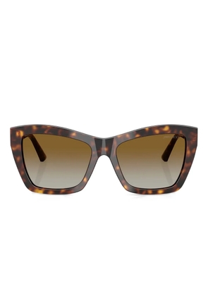 Jimmy Choo Eyewear JC5031 tortoiseshell cat-eye sunglasses - Brown