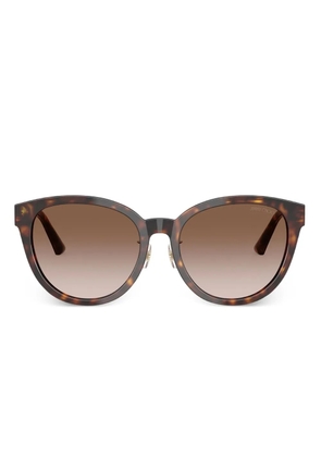 Jimmy Choo Eyewear tortoiseshell round-frame sunglasses - Brown