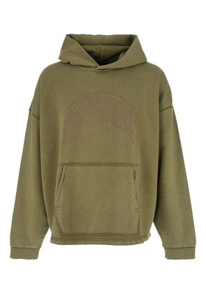 Represent kangaroo-pocket logo hoodie - Green