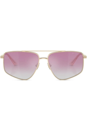 Jimmy Choo Eyewear pilot frame sunglasses - Gold