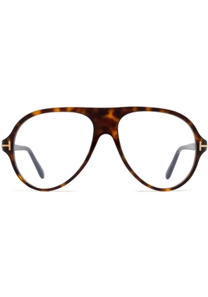 TOM FORD Eyewear pilot-frame glasses - Brown
