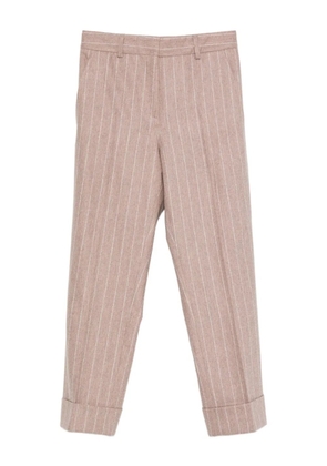 Incotex pinstripe wool trousers - Neutrals