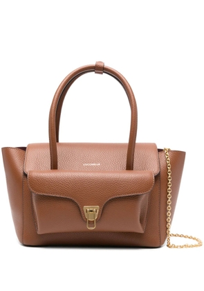 Coccinelle flap-pocket chain shoulder bag - Brown