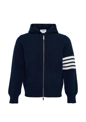 Thom Browne zip-up hoodie - Blue