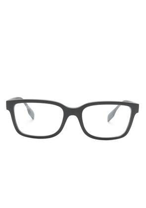 Burberry Eyewear Charlie rectangle-frame matte glasses - Black