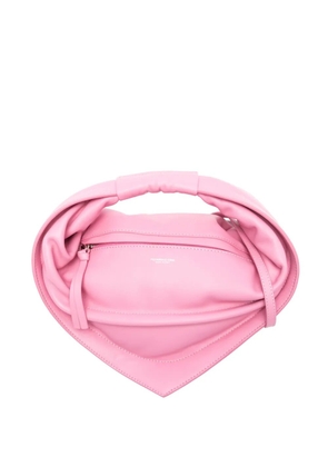 FEDERICO CINA mini Tortellino leather tote bag - Pink