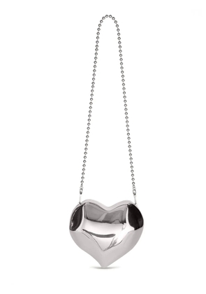 Simon Miller Molded Heart metallic shoulder bag - Silver