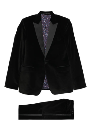 Paul Smith single-breasted velvet suit - Black