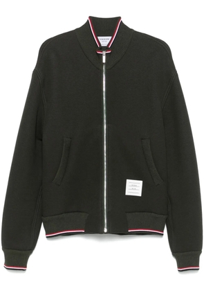 Thom Browne Loopback Oversized RWB-stripe jacket - Green