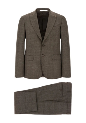 Pal Zileri prince of wales patterned dress - Brown