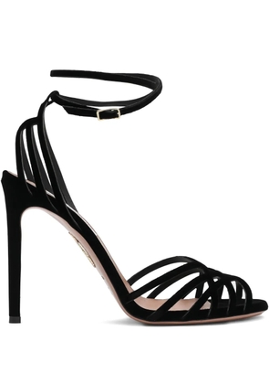 Aquazzura 105mm Wild Dream velvet sandals - Black