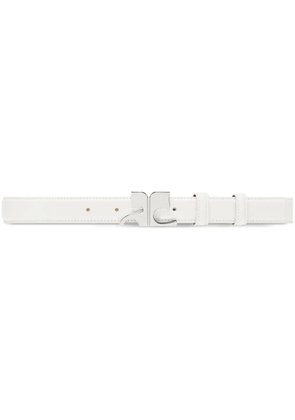 Courrèges AC leather belt - White