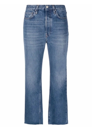 TOTEME cropped straight-leg jeans - Blue