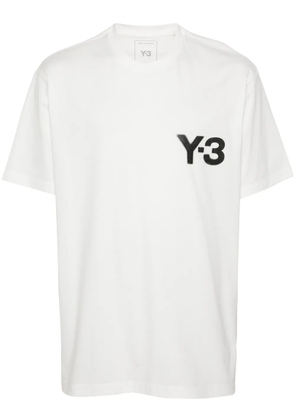 Y-3 logo-print T-shirt - White