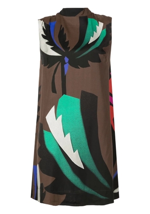 Osklen Palmeira Bahia-print sleeveless dress - Multicolour