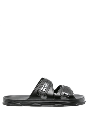 GCDS logo-print slides - Black