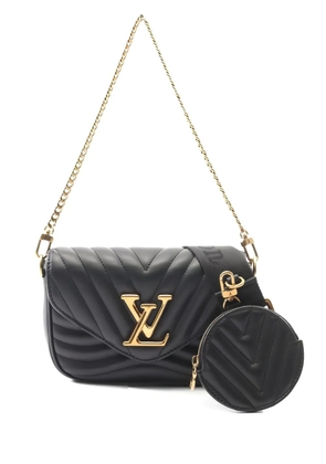 Louis Vuitton Pre-Owned 2021s New Wave quilted chain multy pochette shoulder bag - Black