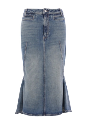 Alexander McQueen Kickback skirt - Blue