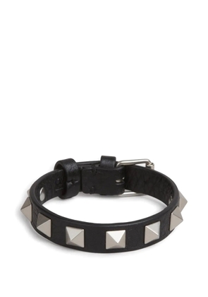 Valentino Garavani rockstud leather bracelet - Black