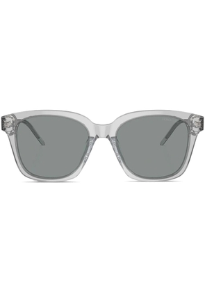 Giorgio Armani geometric-frame sunglasses - Grey