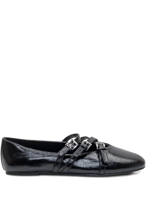 Michael Michael Kors buckle-detail ballet flats - Black