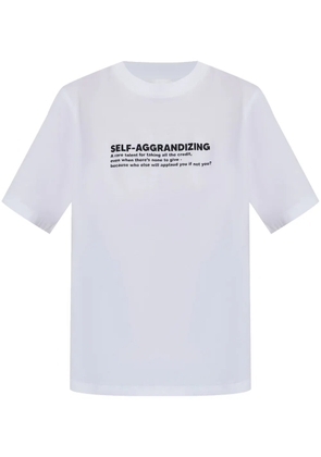 Victoria Beckham slogan-print T-shirt - White