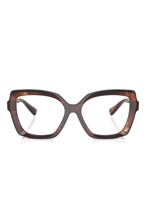 Dolce & Gabbana Eyewear geometric-frame glasses - Red